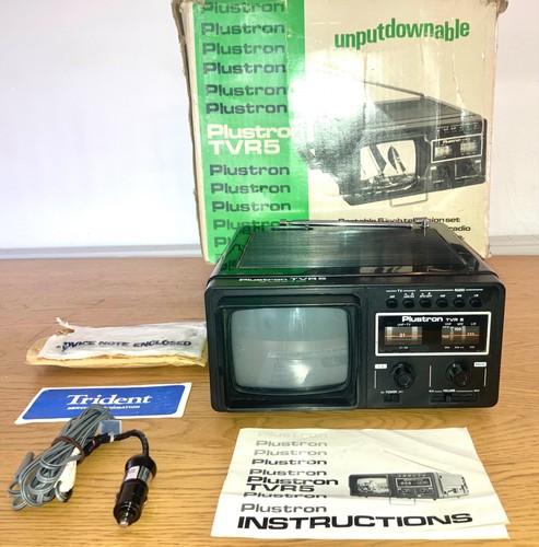 Boxed plustron tvr5 - plustron, portable