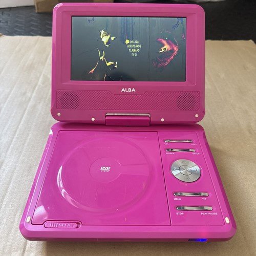 Alba pink portable dvd - pink,