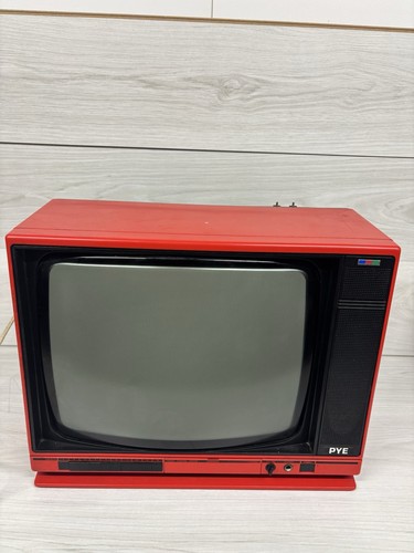 Vintage portable crt - portable, red