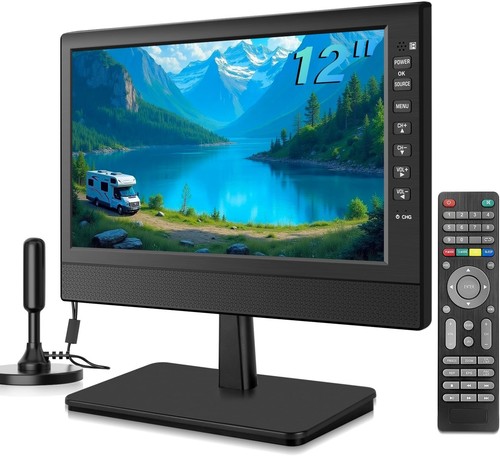 1080p screen tv portable - 12",