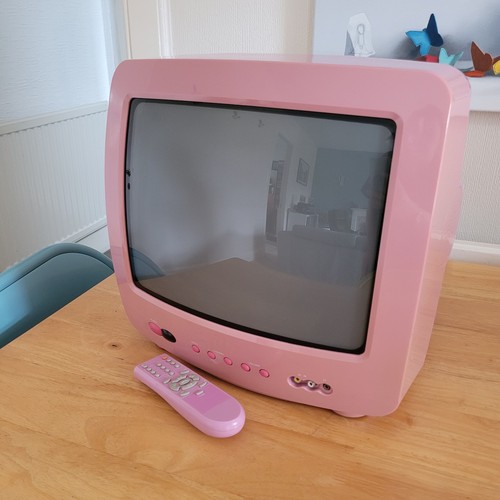 Pink portable crt - pink,