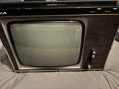 Vintage portable television - vintage,